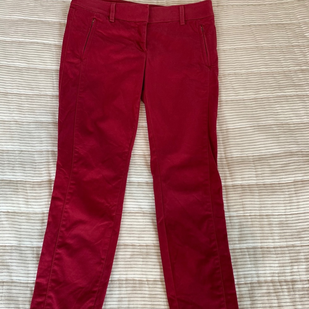 Loft Red skinny pants